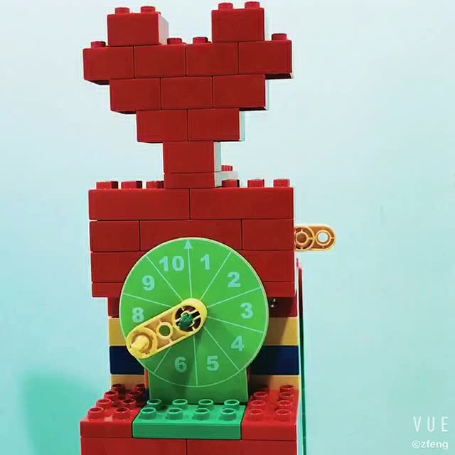 zfeng乐高大摆钟乐高时钟德宝大颗粒lego