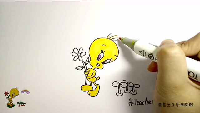 简笔画小黄鸭