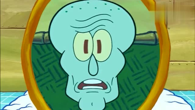 章鱼哥被门撞过后竟然像重新整容了一样, 变成了万人迷的帅哥