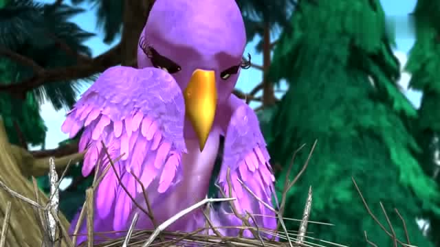 熊出没:鸟妈妈找不到小鸟宝宝,伤心的哭了.