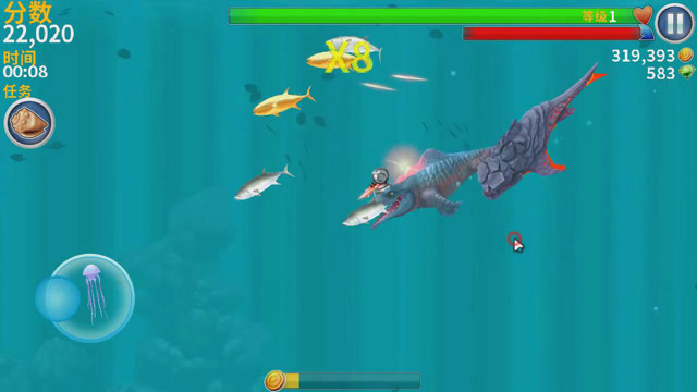 饥饿鲨进化:沧龙出场,头戴镭射枪