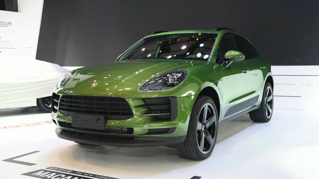 保时捷全新macan成都车展首次亮相!绿色车身购买时需要勇气