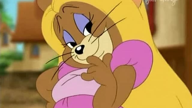 猫和老鼠:杰瑞为了帮助汤姆穿女装 妩媚动人啊!我看咋这么不情愿