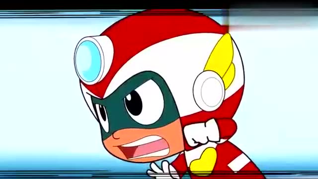 开心超人的裤子掉了,真的有辱高手风范,脸都红了!