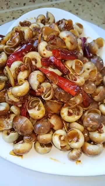 辣炒油螺做法来了,简单实用小妙招