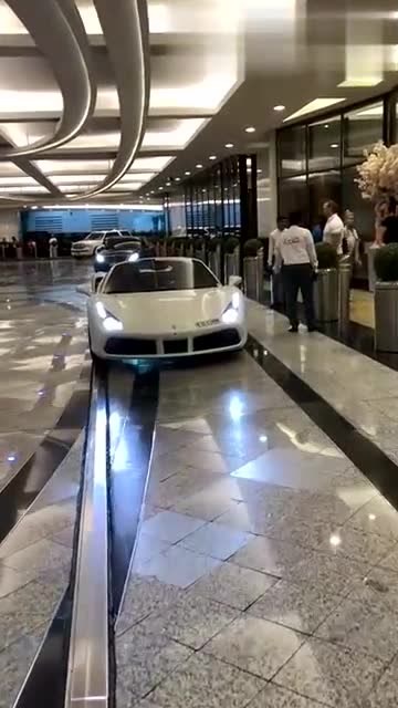 迪拜泊车小弟的服务真到位!不用车主问,已经开好车等着了!