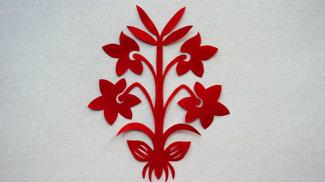 水仙剪纸水仙寓意新春到来的吉祥之花高雅清香格外动人