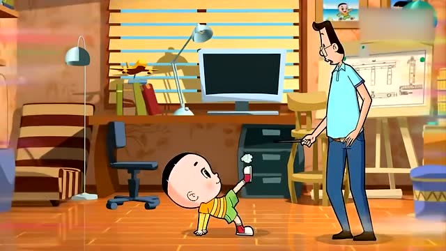 大头儿子上学只顾着玩,连1 1等于几都不知道