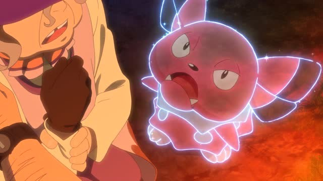 神奇宝贝18剧场:飞奔的圣火,卡嘎其背老婆婆赶往变电站却遇山火