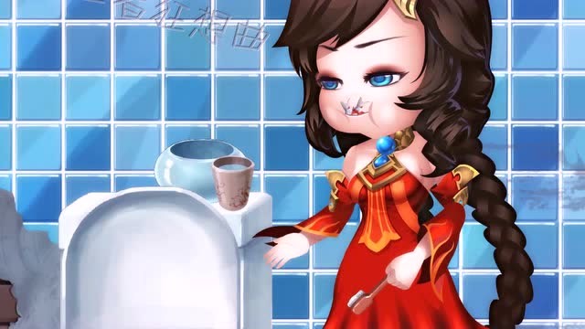 王者荣耀搞笑动画:大乔教你马桶钓鱼