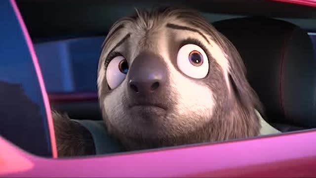 疯狂动物城树懒闪电疯狂飙车时速竟达110公里