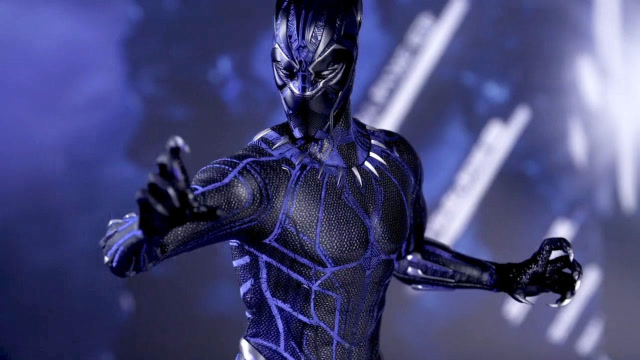 hot toys漫威超级英雄黑豹官方宣传视频,酷炫铠甲科技感很强!