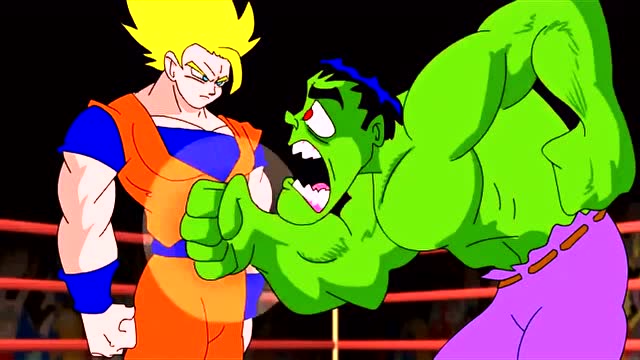 搞笑龙珠:孙悟空vs绿巨人