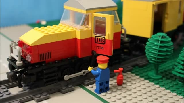 乐高定格动画乐高警车追捕