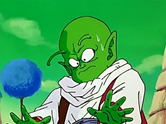 龙珠,丹迪悟饭和小林拿着七龙珠,把神龙召唤了出来