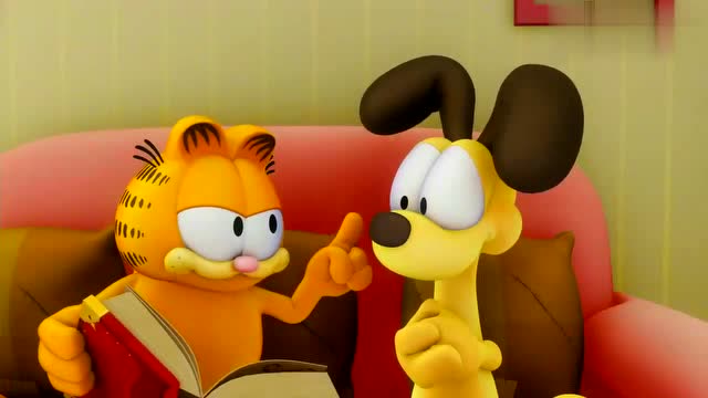 加菲猫带欧弟帮老姜,没想被恐龙给吓跑了!