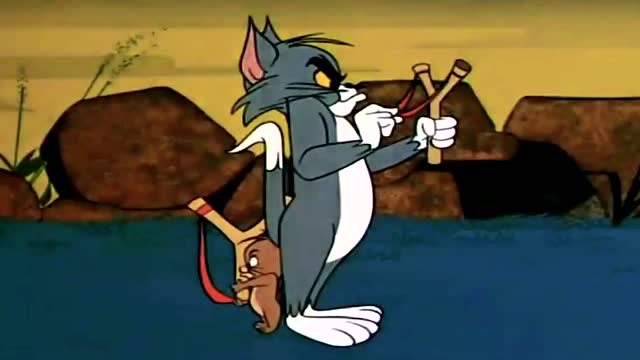 猫和老鼠:射击,大炮,弹弓,杰瑞携手汤姆玩出了新高度!