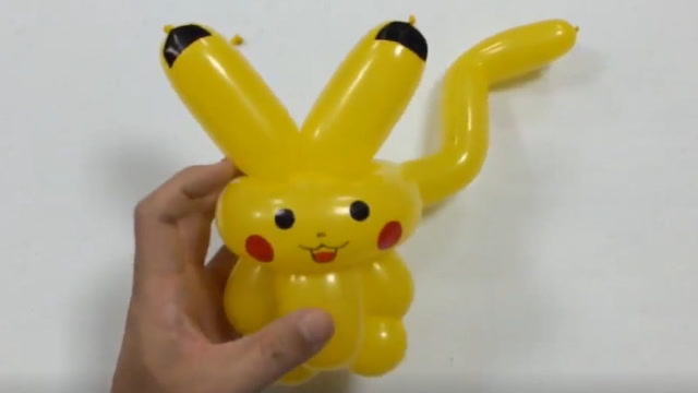 皮卡皮卡!教你用气球做出一只皮卡丘 超级可爱