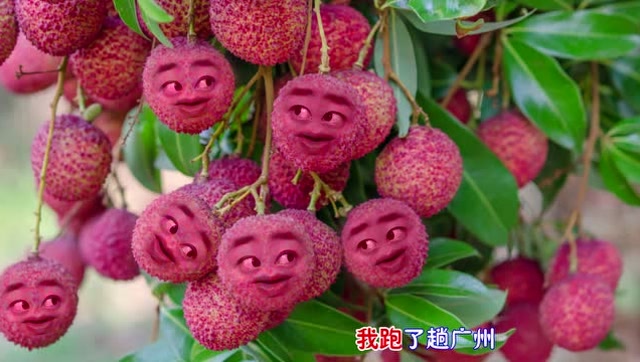 爆笑改编荔枝版《38度6》,荔枝的表情太搞笑了!