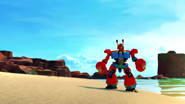 爆笑虫子:变形金刚螃蟹也改不了吐泡泡和横着走的毛病