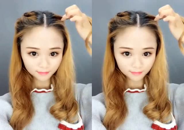 小仙女发型这样编,超级时尚有气质,简单易学