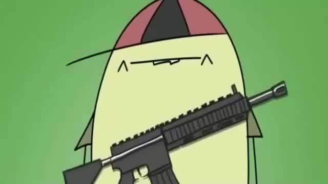 吃鸡动漫:一个平底锅引发的一场较量!无敌的8级头!