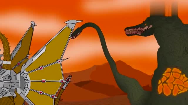 各种哥斯拉的激光波