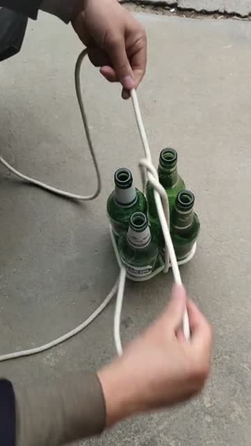 原来啤酒瓶是这样捆的真是长见识了