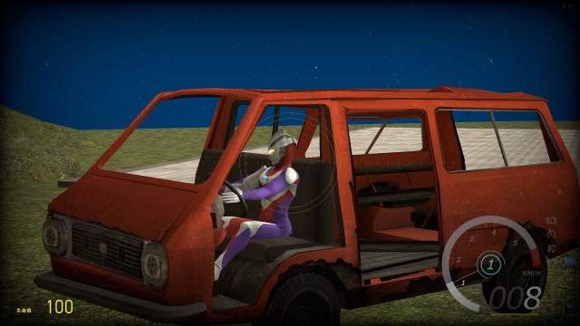 迪迦奥特曼一个人在太空练车没想到还会漂移