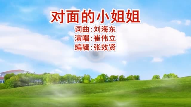 崔伟立演唱对面的小姐姐请相信我的爱我就是你找的小男孩