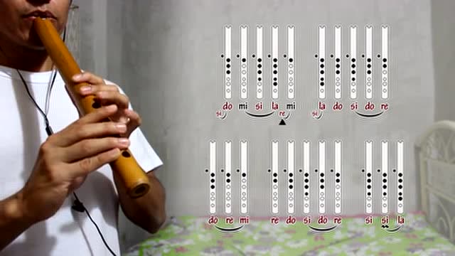 最后的莫西干人盖那笛g调指法教程带伴奏