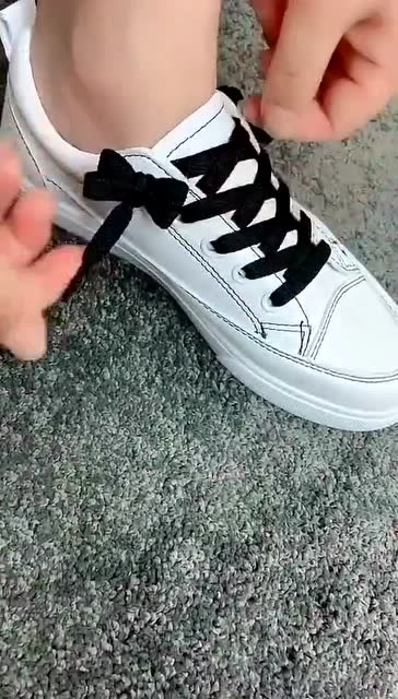 板鞋还可以这样系鞋带,绝对不一样的教程,谁穿谁好看!