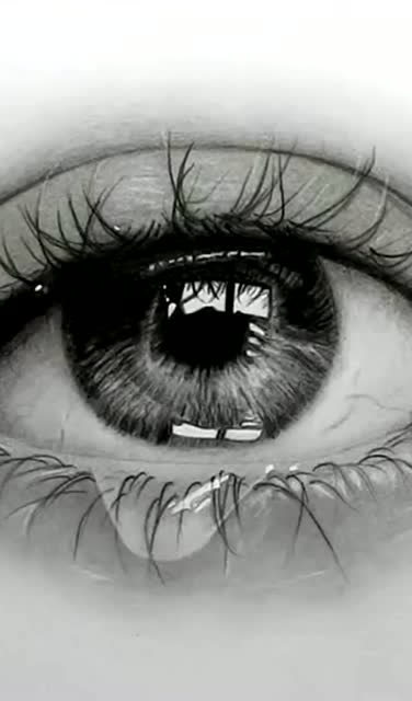 一起画素描,一幅素描的灵魂就在眼睛,这流泪的眼睛画得太厉害了