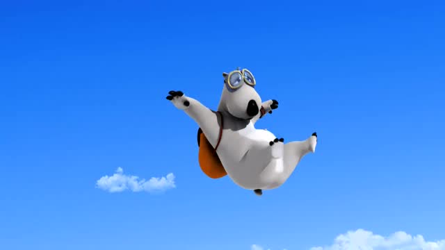 倒霉熊:贝肯熊花式跳伞,但是跳伞是不是有点心大呀!