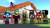 Minecraft动画：怪物学院变身复联挑战