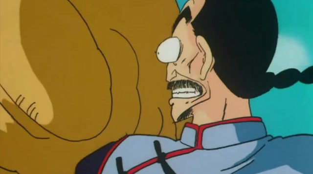 七龙珠:桃白白御柱飞行,被阿拉蕾直接用大石头砸下来