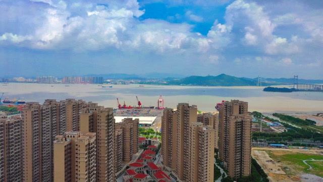 靠山面海的广州南沙海景房,130平方还有工人房,阳台房间都望海