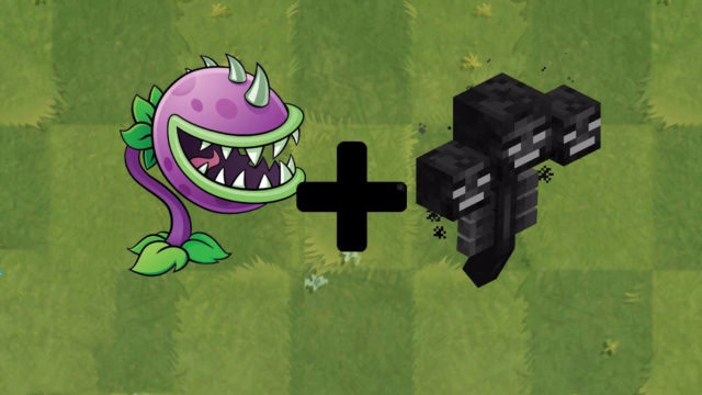 黑客版植物大战僵尸游戏 融合新植物三头凋零食人花