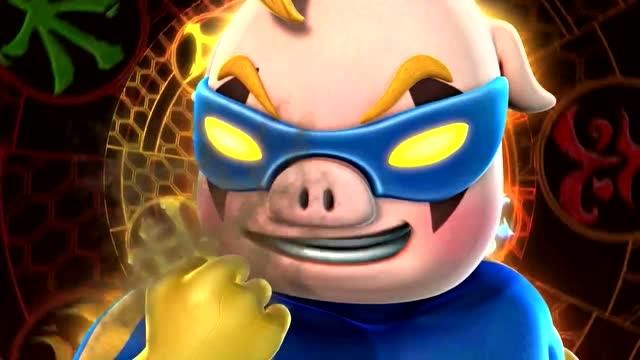 猪猪侠之终极决战:超人强变身石甲熊对抗玫瑰公主