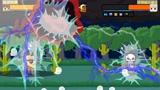 迷你世界格斗动画第698集：酋长的熔岩黑龙宠物吸收雷电攻击叶小龙
