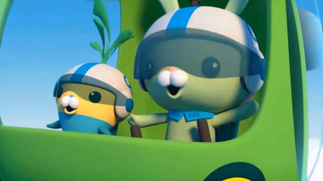 海底小纵队:突突兔第一次驾驶蜻蜓艇试航,饼干砸了小萝卜一头!