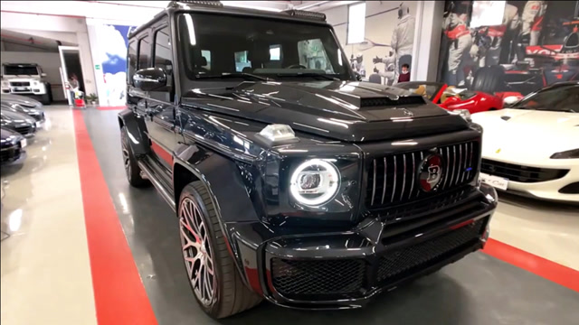 新车到店,实拍2021款奔驰巴博斯g700,太漂亮了!