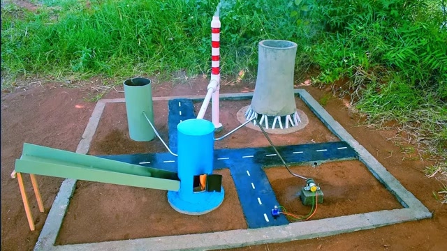 从来没见过火电厂的,今天就让你见识一下,小型火力发电厂的制造