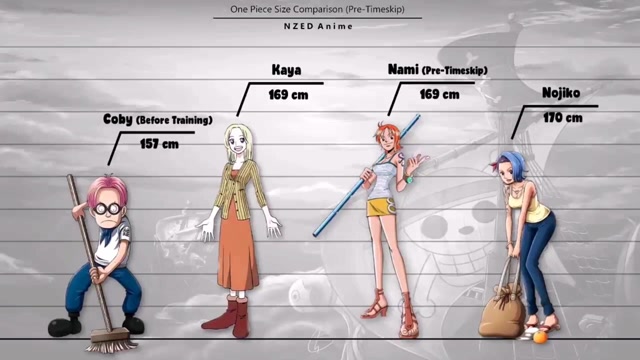 【海贼王】中出场过的人物身高排行榜(补充版)