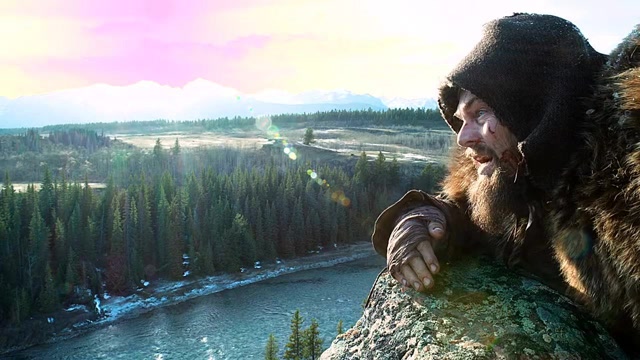 荒野猎人中,小李子只有15句台词,却荣获奥斯卡