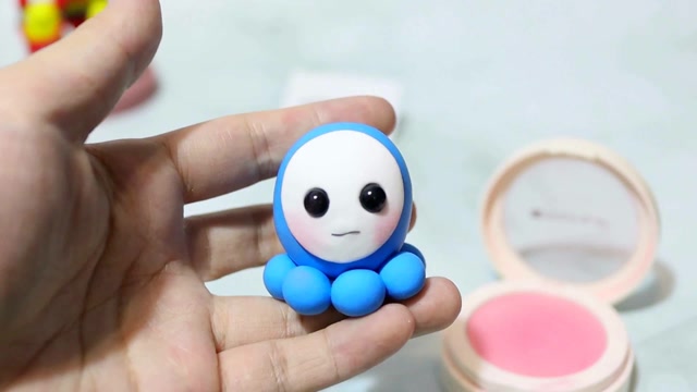 30s新手向简单的海哲水母超轻粘土教程