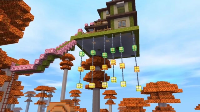 迷你世界:悬空仙气树屋,送给各位小仙女们