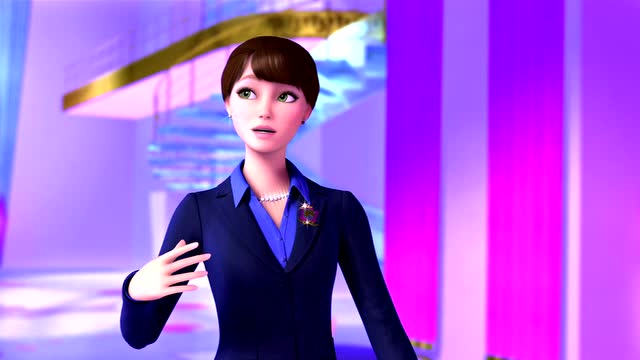 芭比之魅力公主学院:匹薇特说在皇宫举行礼节课