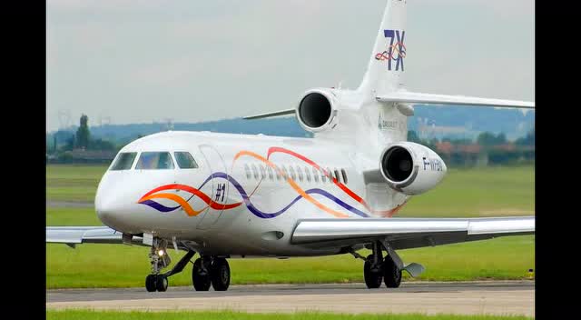 达索猎鹰7x横贯大陆的公务机