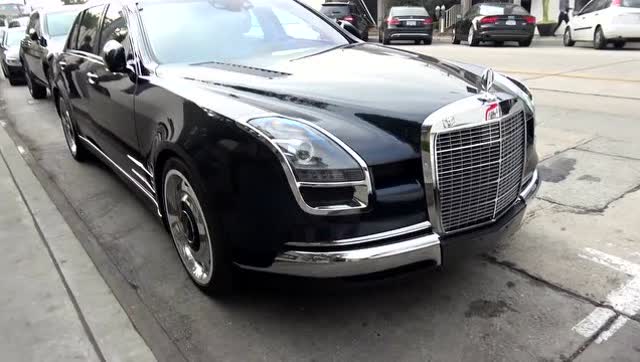就这一台 街头实拍奔驰s600 royale